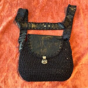 Vintage Bobbie Jerome Leather Handbag Made in Italy